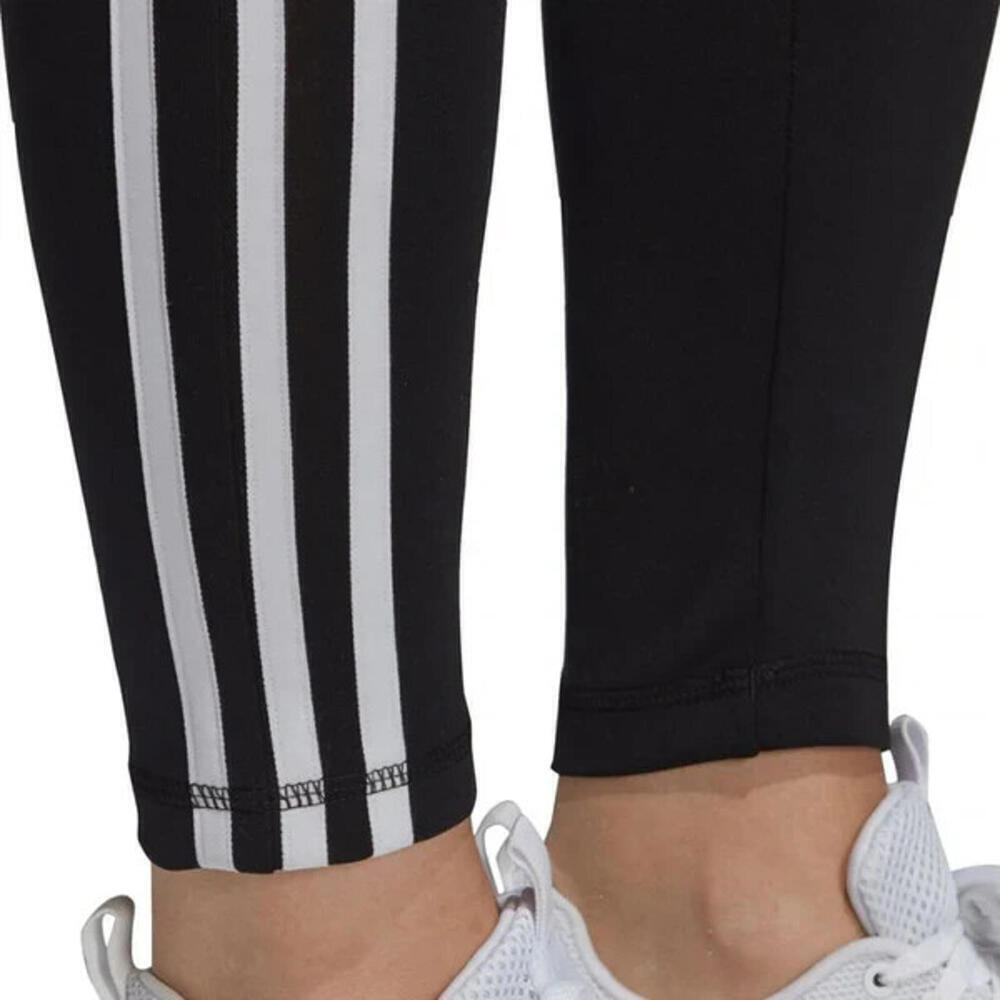 adidas Womens Design 2 Move 3-stripe High-rise Leggings Black/Globlu Size XL - Picture 7 of 10
